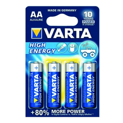 Varta Batteri AA/LR6 High Energy i gruppen BATTERIER / VRIGA BATTERIER / AA / AAA / 9V - BATTERIER hos TH Pettersson AB (30-VAR LR6)